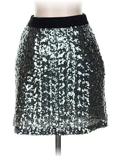 Pre-owned Milly Formal Skirt In Silver