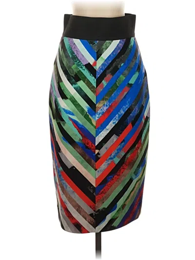 Pre-owned Milly Formal Skirt In Teal