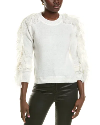 MILLY MILLY FRINGE SLEEVE PULLOVER