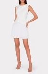 Milly Haddy Pleated Minidress In Ecru