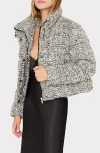 Milly Hayes Sequin Puffer Jacket In Multi