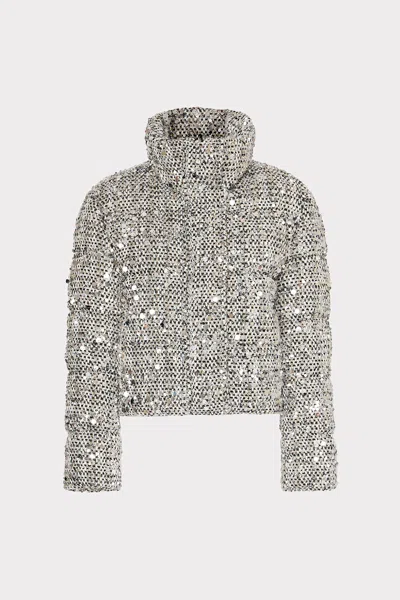 MILLY HAYES SEQUIN TWEED PUFFER