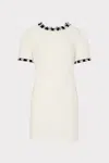 Milly Hyannis Beaded Fringe Dress In Ecru In Ecru