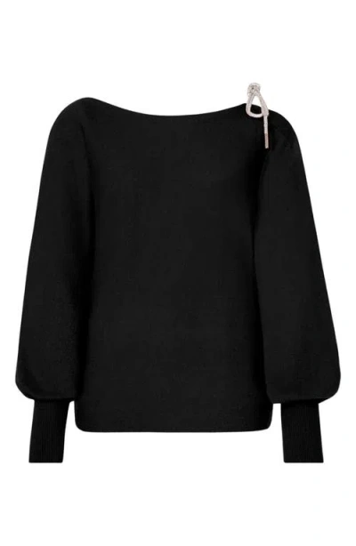 MILLY MILLY IDA CRYSTAL TIE SWEATER