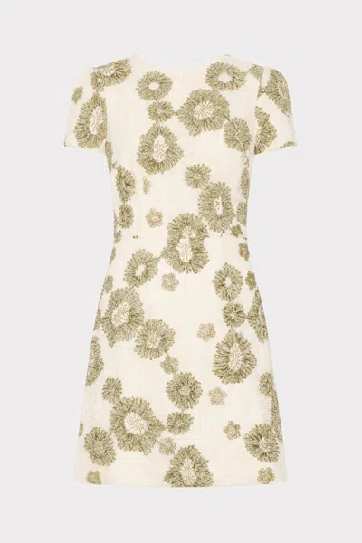 Milly Illy Daisy Embroidered Mini Dress In Multi