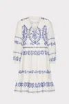 Milly Illy Lene Embroidered Mini Dress In White