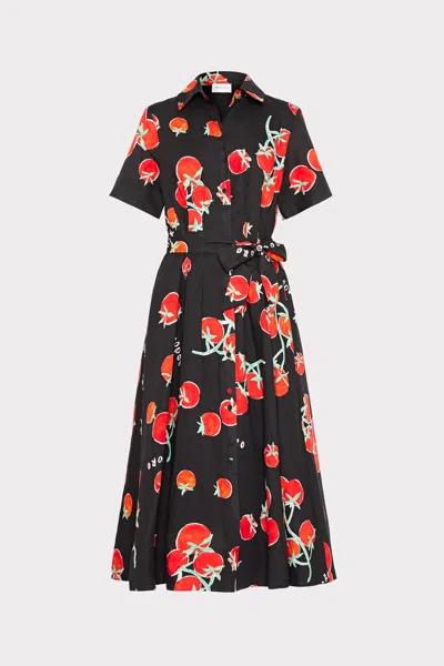 Milly Illy Lexi Printed Midi Dress In Multi
