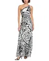 Milly Isley Chiffon Maxi Dress In Black