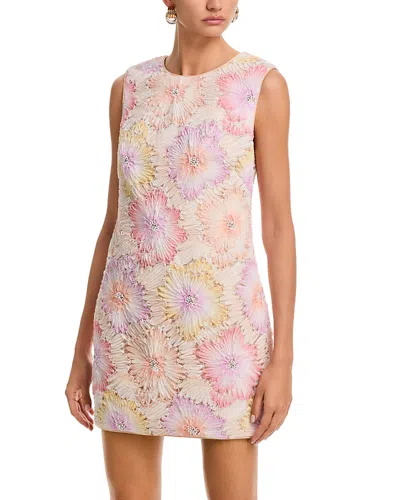 Milly Ivette Floral Embroidered Dress In Multi
