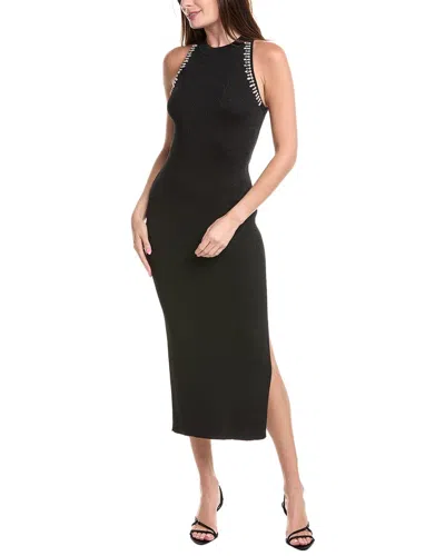 MILLY MILLY IZEL CRYSTAL EMBELLISHED MIDI DRESS