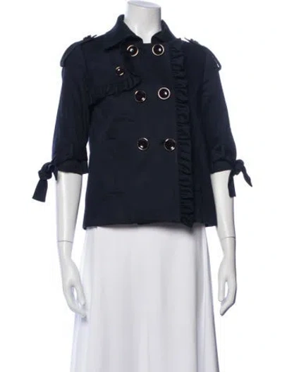 Pre-owned Milly Jacket In Blue
