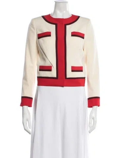 Pre-owned Milly Jacket In Neutral