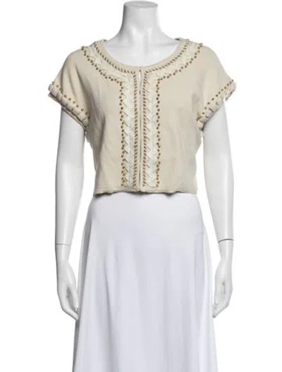 Pre-owned Milly Jacket In Neutral