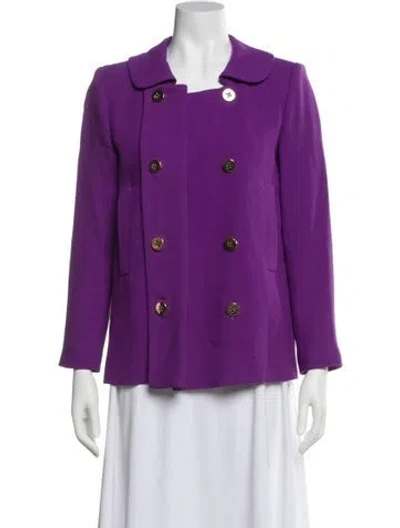 Pre-owned Milly Jacket In Purple