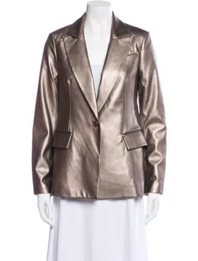 Pre-owned Milly Jacket In Silver