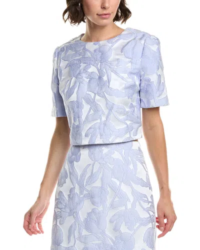 Milly Jacquard Top In Multi