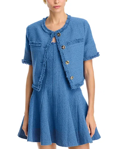 Milly Jeanne Boucle Top In Blue