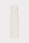 Milly Kait Fleur Paillette Midi Dress