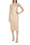 MILLY KAIT SEQUIN DRESS IN GOLD