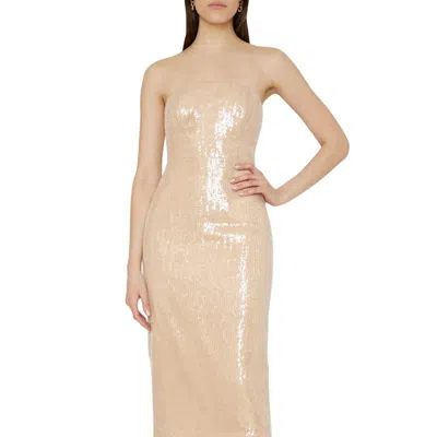 Milly Midi-kleid Kait In Gold