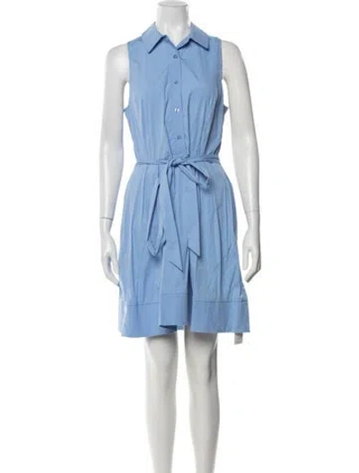 Pre-owned Milly Knee-length Dress In Blue