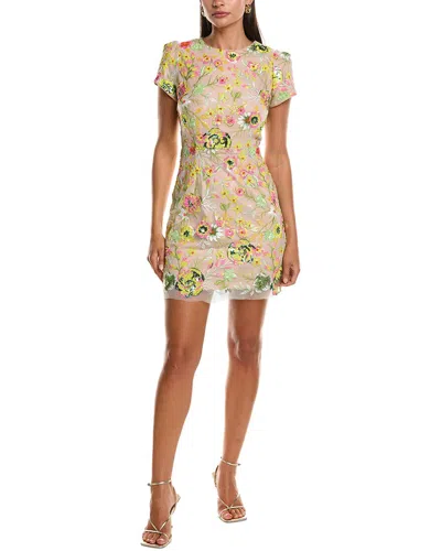 Milly Kyla Botanical Petals Sequin Mini Dress
