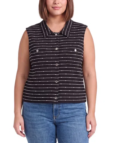 Milly Lainey Blouse In Black