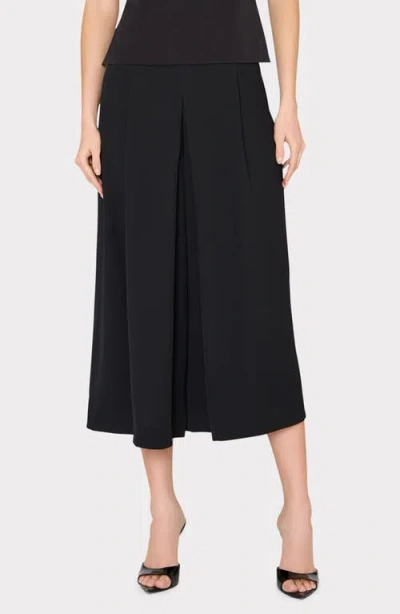 Milly Layla Pleated Culottes In Black