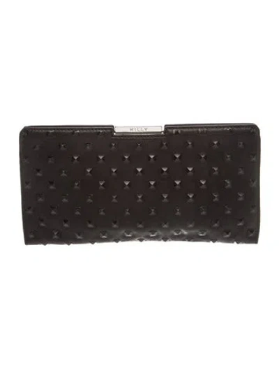 Pre-owned Milly Leather Clutch In Black