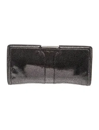 Pre-owned Milly Leather Clutch In Black