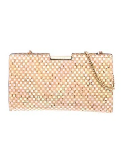 Pre-owned Milly Leather Clutch In Brown