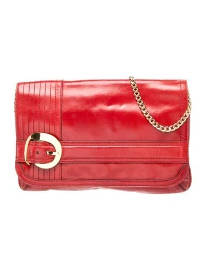 Pre-owned Milly Leather Clutch In Red
