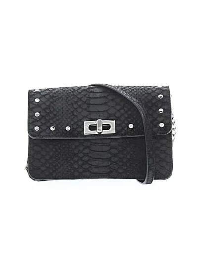 Pre-owned Milly Leather Crossbody Bag In Black