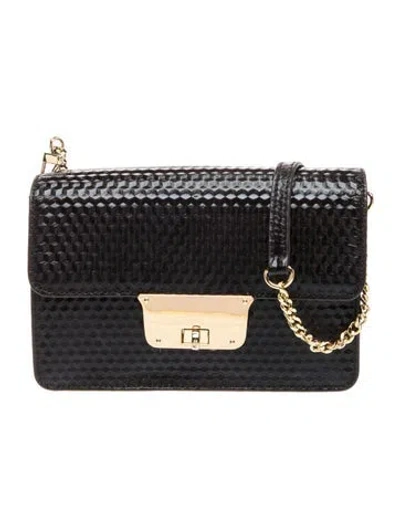 Pre-owned Milly Leather Crossbody Bag In Black