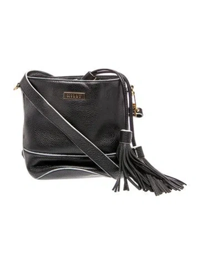 Pre-owned Milly Leather Crossbody Bag In Black