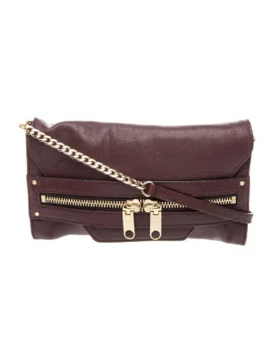 Pre-owned Milly Leather Crossbody Bag In Brown
