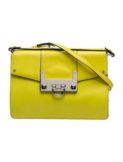 Pre-owned Milly Leather Crossbody Bag In Green