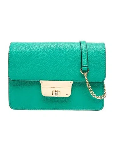Pre-owned Milly Leather Crossbody Bag In Green