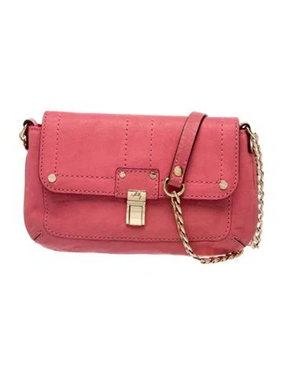 Pre-owned Milly Leather Crossbody Bag In Pink