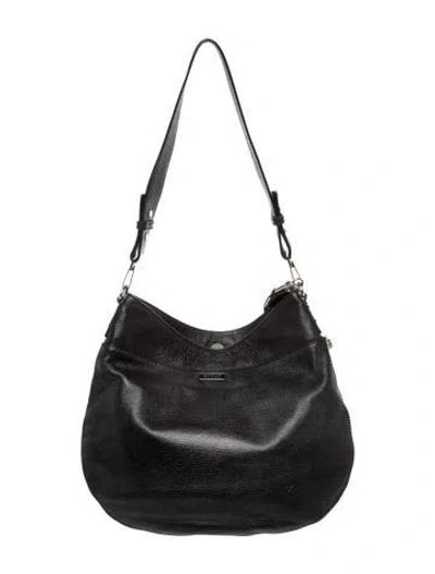 Pre-owned Milly Leather Shoulder Bag In Black