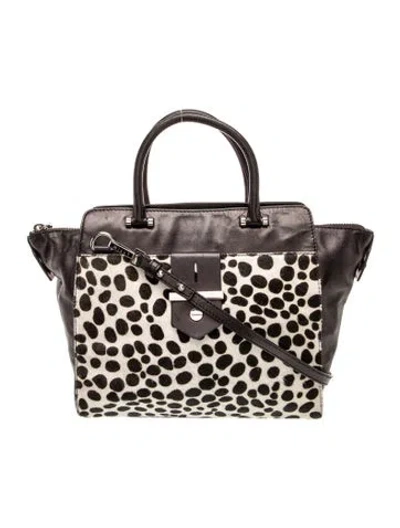 Pre-owned Milly Leather Shoulder Bag In Black