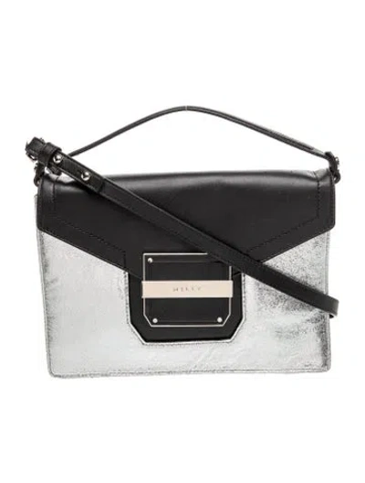 Pre-owned Milly Leather Top Handle Bag In Black