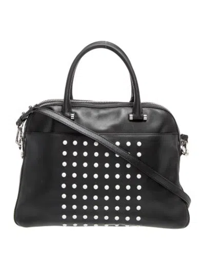 Pre-owned Milly Leather Top Handle Bag In Black