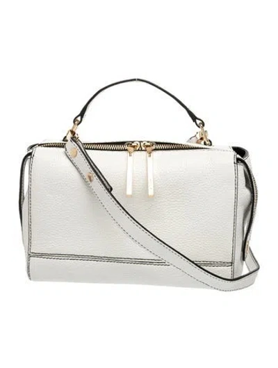 Pre-owned Milly Leather Top Handle Bag In White