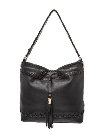 Pre-owned Milly Leather Tote In Black