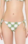 Milly Cabana Lemon Tile Bikini Bottom In Multi