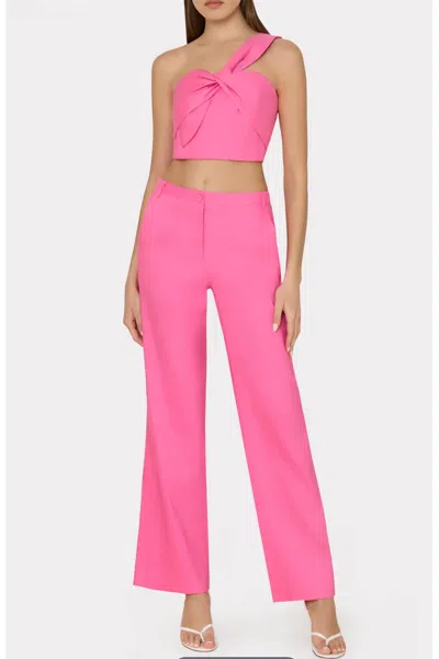 Milly Linen Pant In Pink