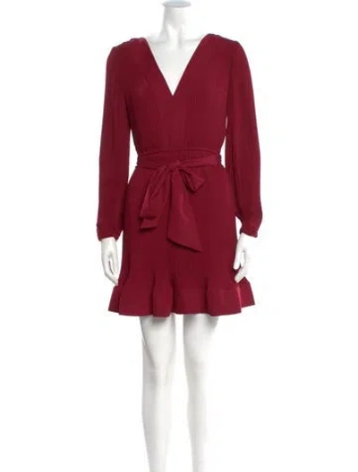 Pre-owned Milly Liv Mini Dress W/ Tags In Burgundy