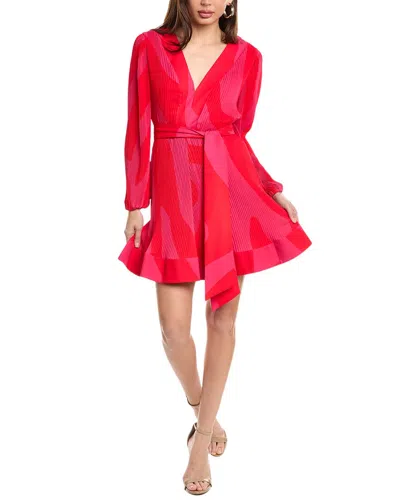 Milly Liv Zebra Mini Dress In Blue