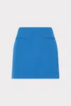 Milly Lizzy Cady Mini Skirt In Blue